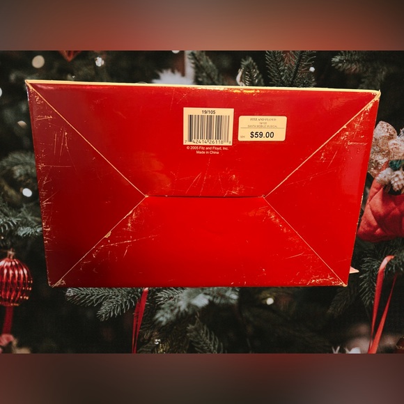 Fitz and Floyd Vintage With Original Tags Santa And Reindeer Music Decoration - Picture 3 of 5